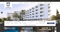 Desktop Screenshot of hoteltrestorresibiza.com